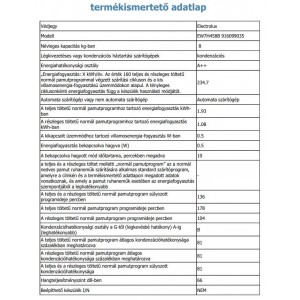 Electrolux EW7H458B PerfectCare 700 Szárítógép