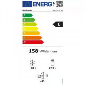 Whirlpool W9C 941C OX Alulfagyasztós hűtőszekrény