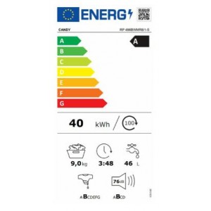 CANDY RP 496BWMR8/1-S Elöltöltős mosógép 9kg