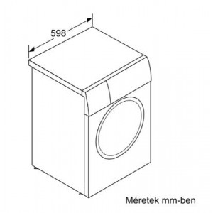 BOSCH WGG244Z9BY Elöltöltős mosógép