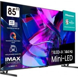 HISENSE 85U7KQ 4K UHD Smart Mini-LED ULED televízió, sötétszürke, 215 cm