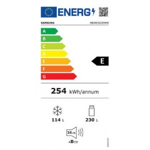 SAMSUNG RB34C602EWW/EF No Frost kombinált hűtőszekrény