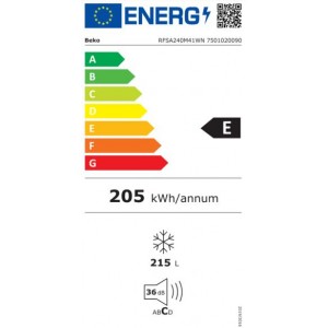 Beko RFSA-240M41WN Fagyasztószekrény