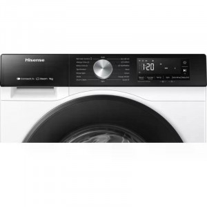 Hisense WF3S9043BW3 Elöltöltős mosógép A Energiaosztály, 9 kg, Normál mélység, 1400 fordulat/perc, Centrifugálási zajszint: 72 dB, Inverter motorral, Gőzfunkció nélkül