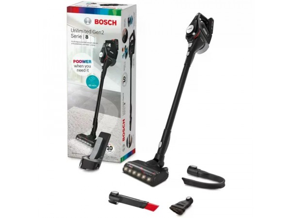 BOSCH BCS8214BL Unlimited S8 vezeték nélküli porszívó, fekete